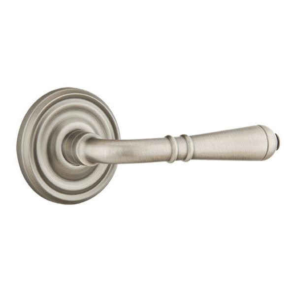 Emtek 810T Turino Brass Modern Passage Leverset Satin Nickel Leverset Passage EMTEK