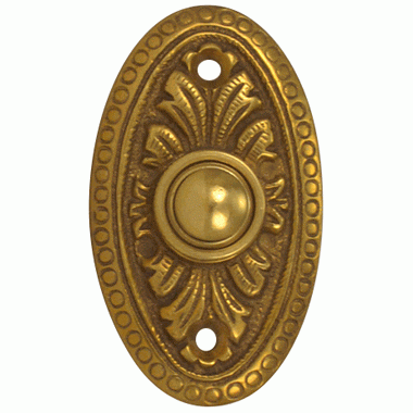 Brass Doorbell Push Button Avalon Style (Several Finishes Available) COPPER MOUNTAIN HARDWARE