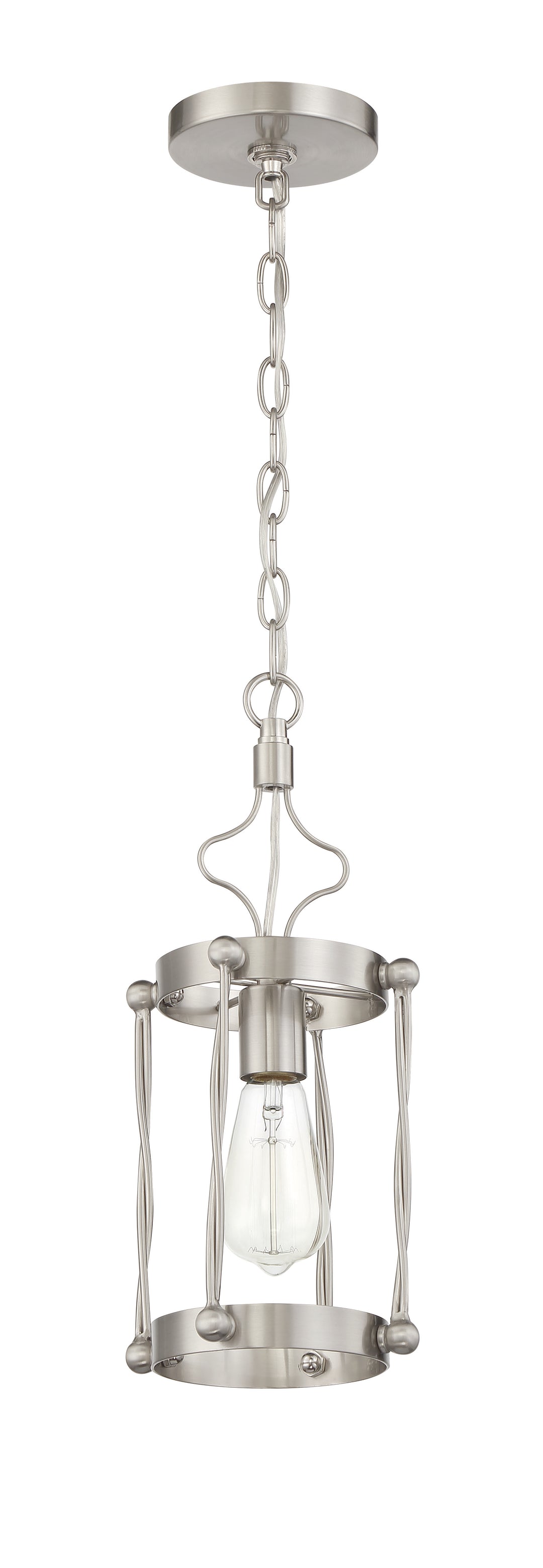 Jolenne 1 Light Mini Pendant in Brushed Polished Nickel CRAFTMADE