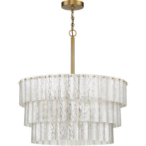 Museo 9 Light Pendant in Satin Brass CRAFTMADE