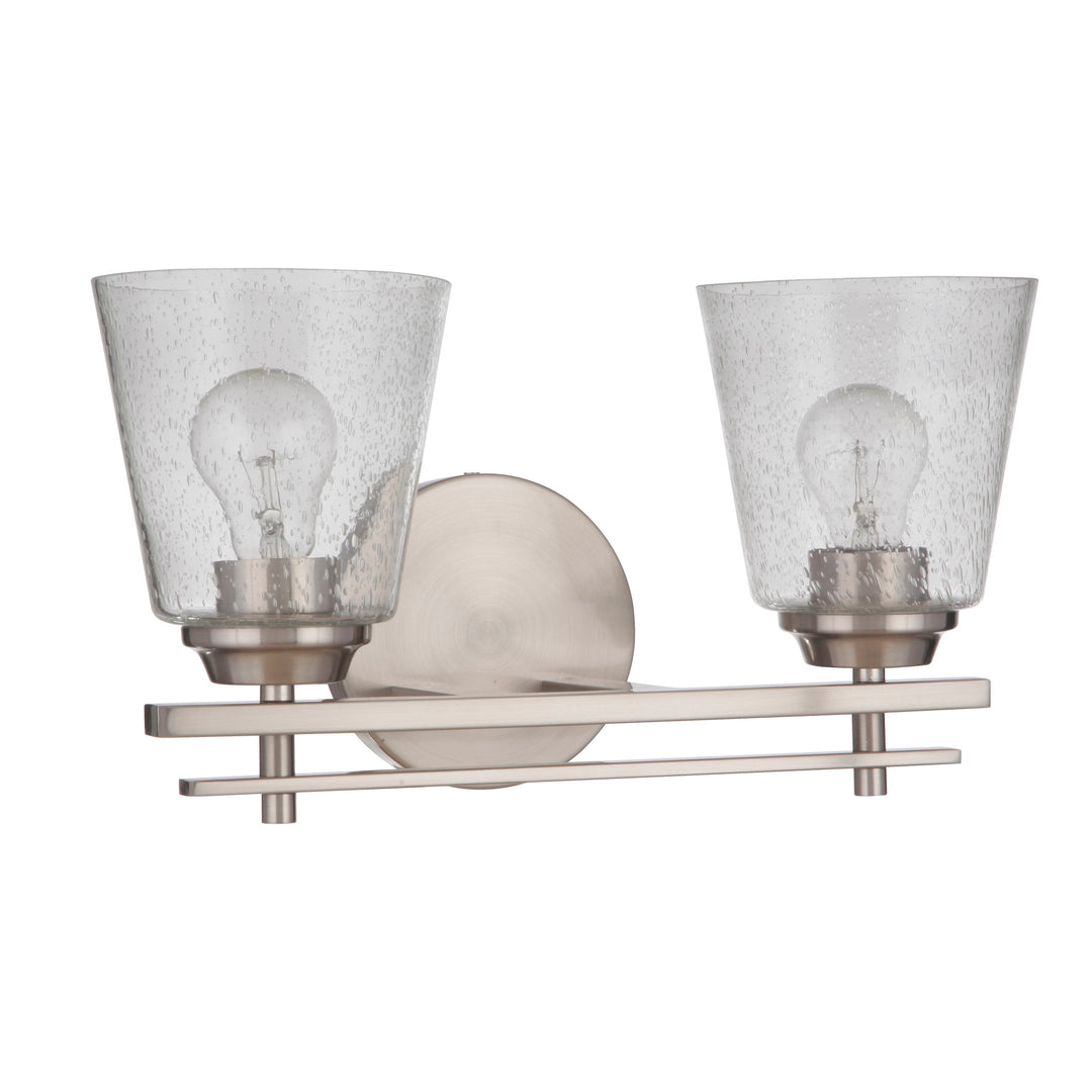 Drake 2 Light Vanity in Brushed Polished Nickel CRAFTMADE