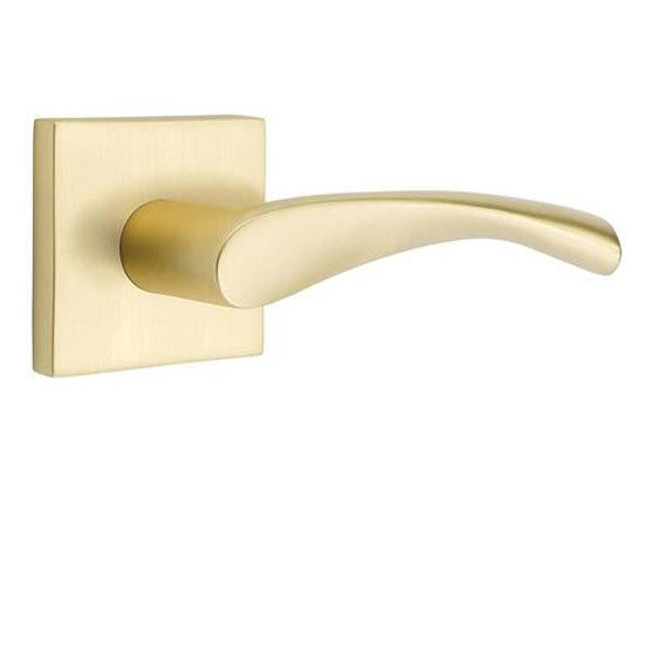 Emtek Solid Brass Triton Lever With Square Rosette EMTEK