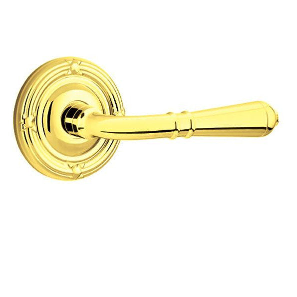 Emtek Solid Brass Turino Lever With Ribbon & Reed Rosette (Many Finishes Available) EMTEK