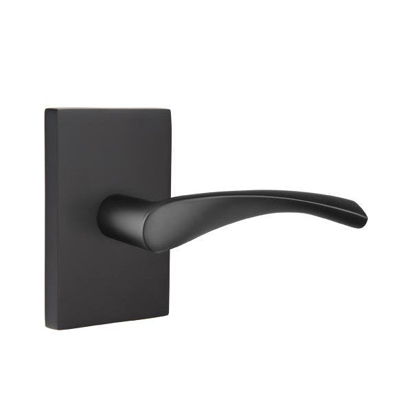 Emtek Solid Brass Triton Lever With Modern Rectangular Rosette (Several Finish Options) EMTEK