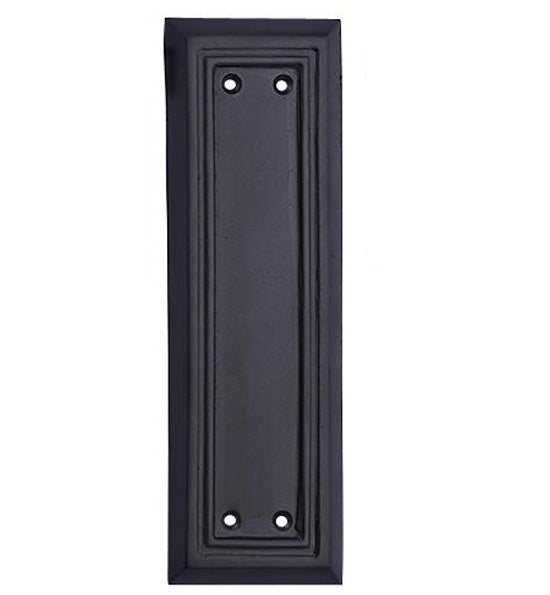 8 1/4 Inch Solid Brass Victorian Style Push Plate COPPER MOUNTAIN HARDWARE