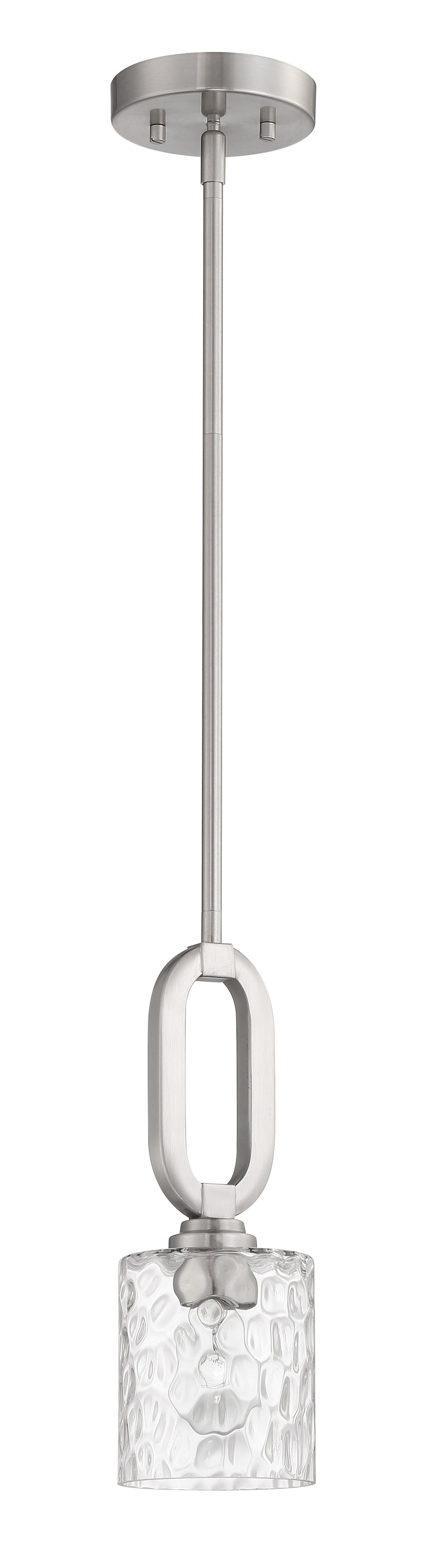 Collins 1 Light Mini Pendant in Brushed Polished Nickel CRAFTMADE