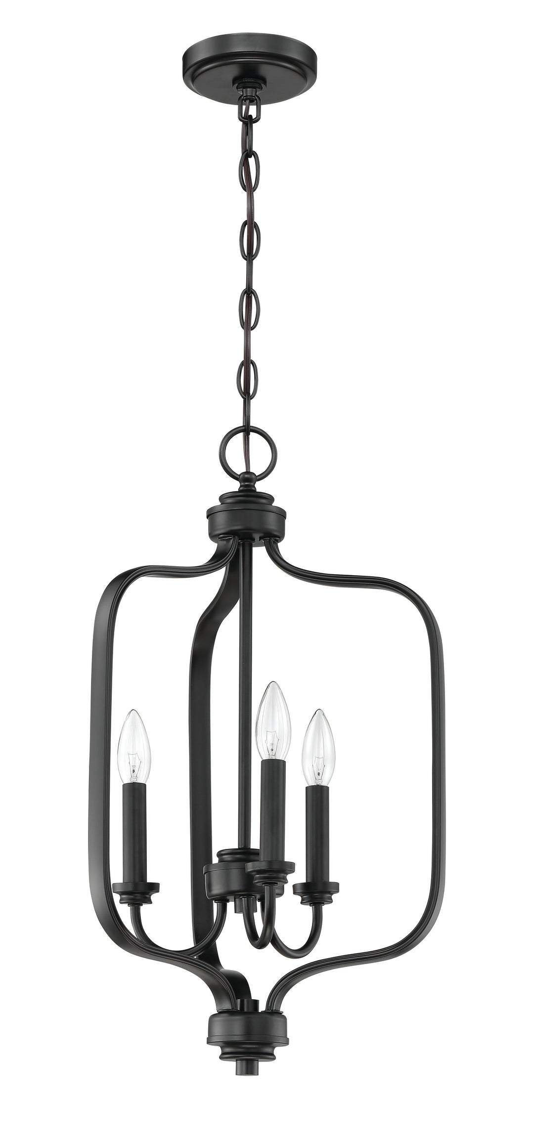 Bolden 3 Light Foyer in Flat Black CRAFTMADE