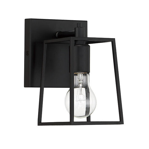 Dunn 1 Light Wall Sconce in Flat Black CRAFTMADE