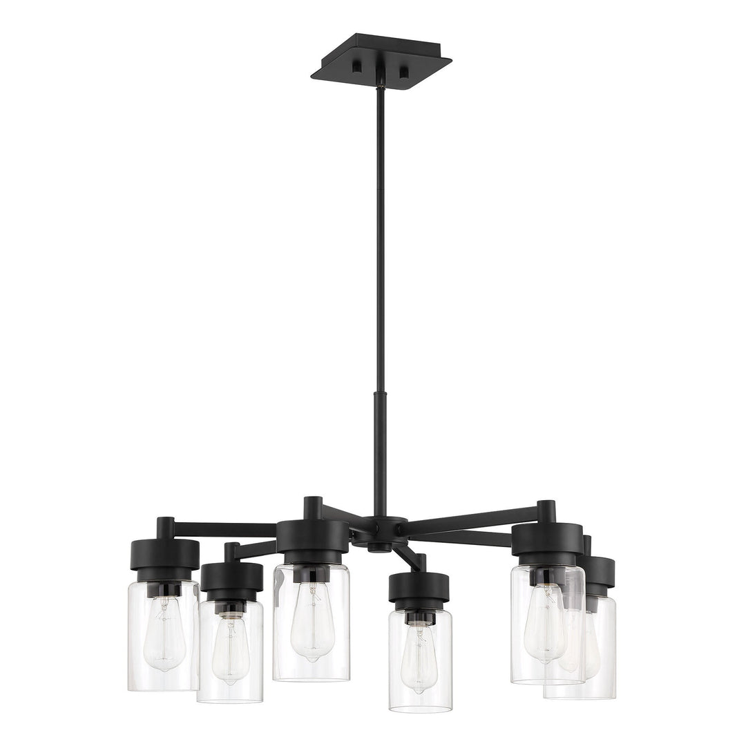 Bennet 6 Light Outdoor Chandelier in Midnight CRAFTMADE