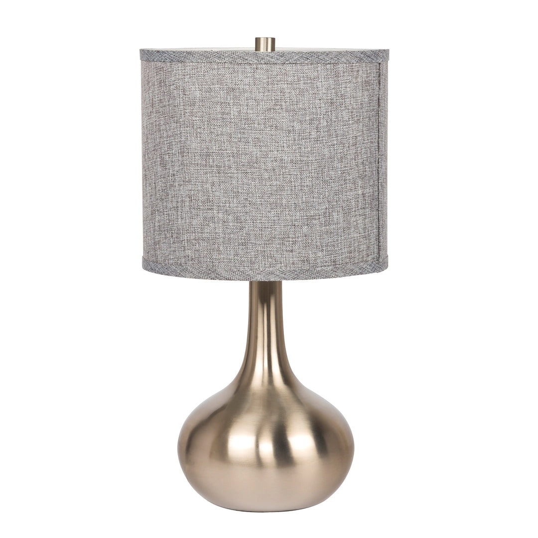 1 Light Metal Base Table Lamp in Brushed Polished Nickel CRAFTMADE