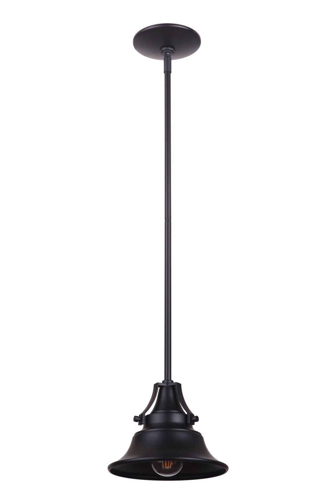 Union 1 Light Large Outdoor Pendant in Midnight CRAFTMADE