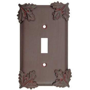 Oak Leaf Style Wall Plate (Rust Finish) ANNE AT HOME