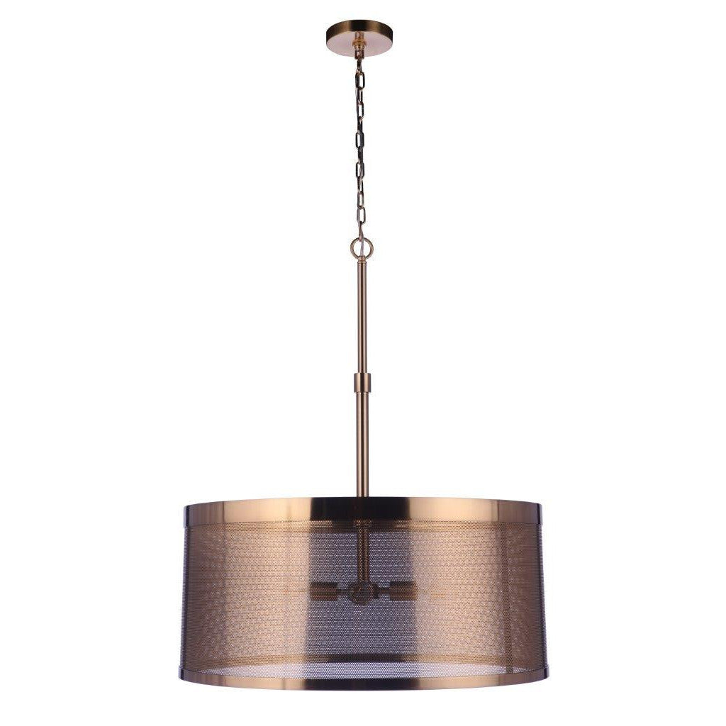 Mesh 4 Light Pendant in Satin Brass CRAFTMADE