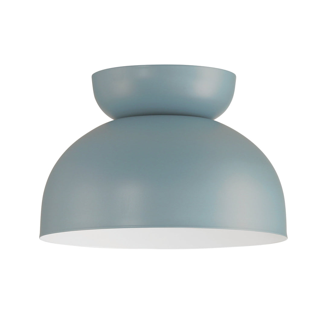 Ventura Dome 1 Light Flushmount in Dusty Blue CRAFTMADE