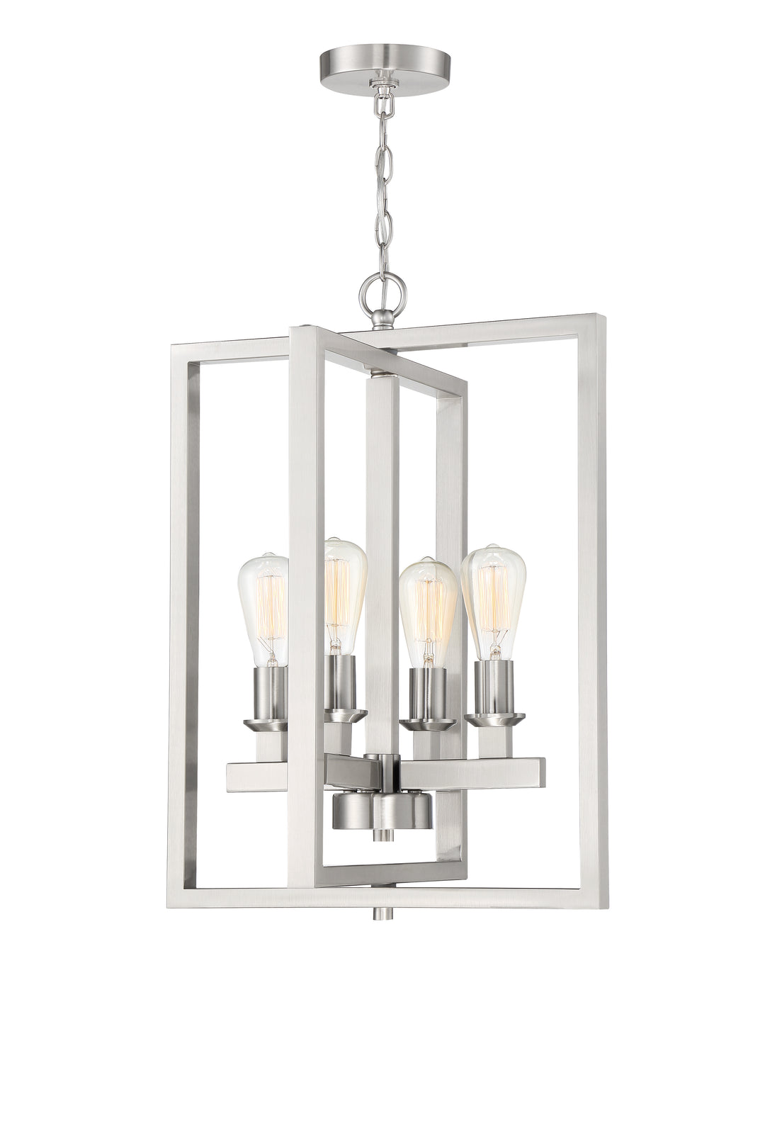 Chicago 4 Light Foyer in Brushed Polished Nickel CRAFTMADE