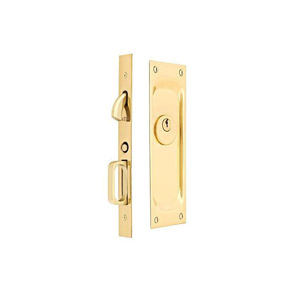 Emtek Sandcast Bronze Rustic Modern Rectangular Mortise Pocket Door (Several Finishes Available) EMTEK