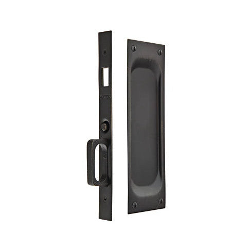 Solid Brass Dummy Pocket Door Mortise Lock (Several Finishes Available) EMTEK