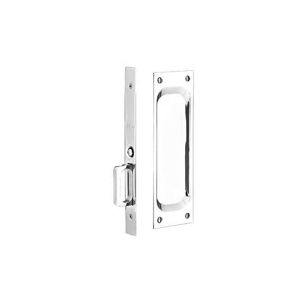 Emtek Sandcast Bronze Rustic Modern Rectangular Mortise Pocket Door (Several Finishes Available) EMTEK