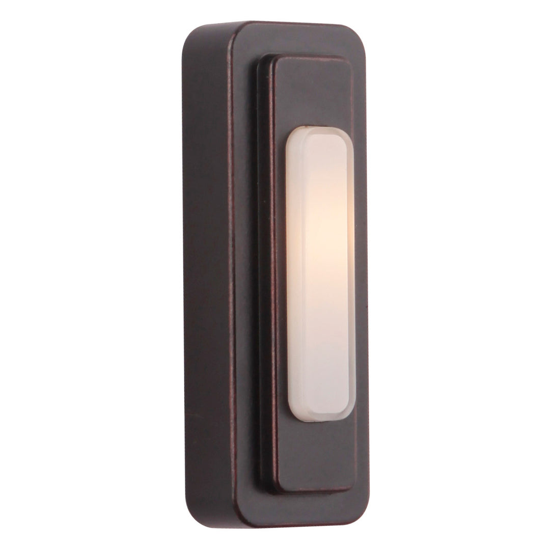 Surface Mount LED Lighted Push Button, Tiered in Oiled Bronze Gilded CRAFTMADE