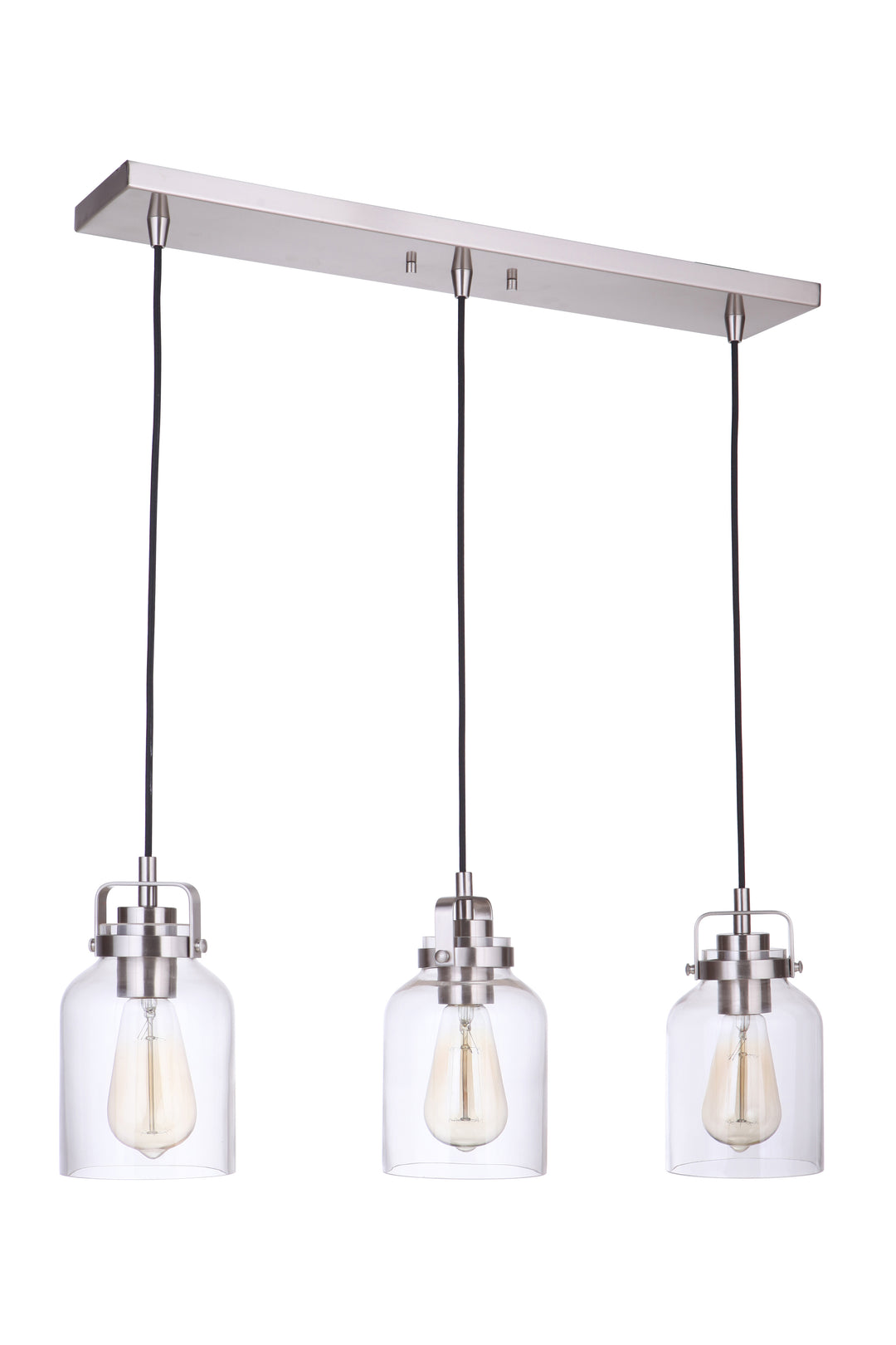 Foxwood 3 Light Pendant in Brushed Polished Nickel CRAFTMADE