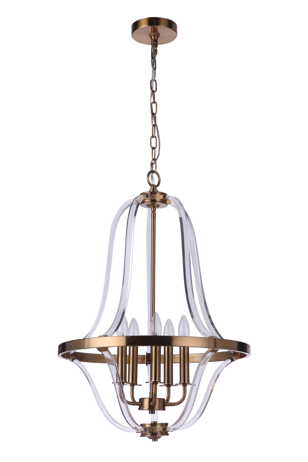 Graclyn 5 Light Foyer in Satin Brass CRAFTMADE