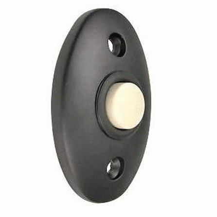 2 3/8 Inch Solid Brass Door Bell Button (Oil Rubbed Bronze Finish) DELTANA