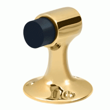 Floor Mounted Bumper Door Stop (Polished Brass Finish) DELTANA