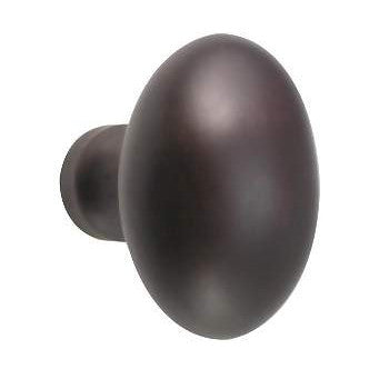 1 1/4 Inch Traditional Solid Brass Egg Knob (Oil Rubbed Bronze Finish) DELTANA