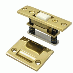 3 1/4 Inch Deltana Solid Brass Heavy Duty Roller Catch (Polished Brass Finish) DELTANA