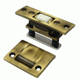 3 1/4 Inch Deltana Solid Brass Heavy Duty Roller Catch (Antique Brass Finish) DELTANA