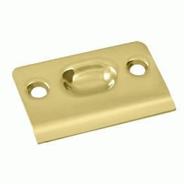 2 1/8 Inch Deltana Strike Plate (Polished Brass Finish) DELTANA