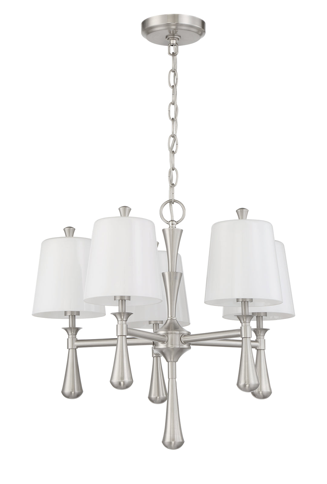 Palmer 5 Light Mini Chandelier in Brushed Polished Nickel CRAFTMADE