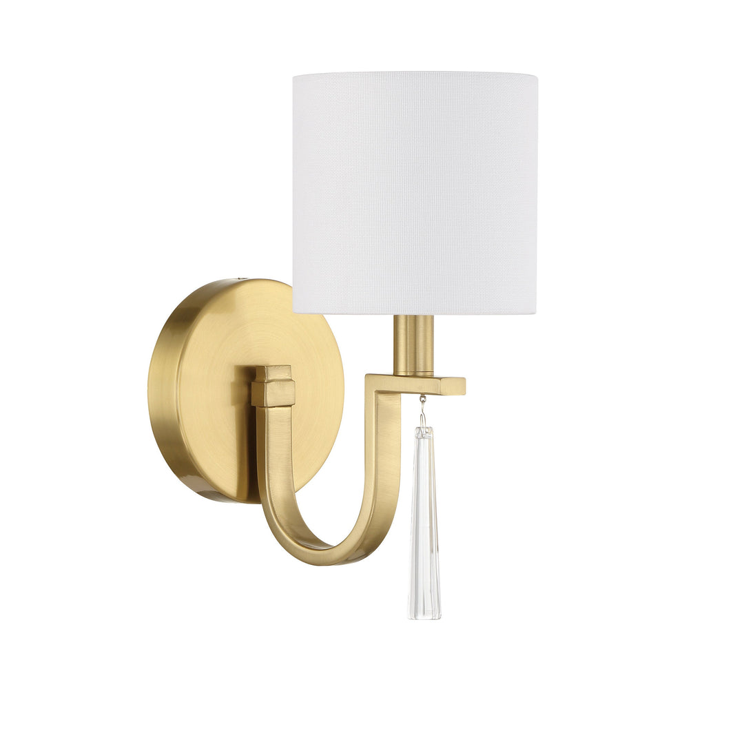 Fortuna 1 Light Wall Sconce in Satin Brass CRAFTMADE