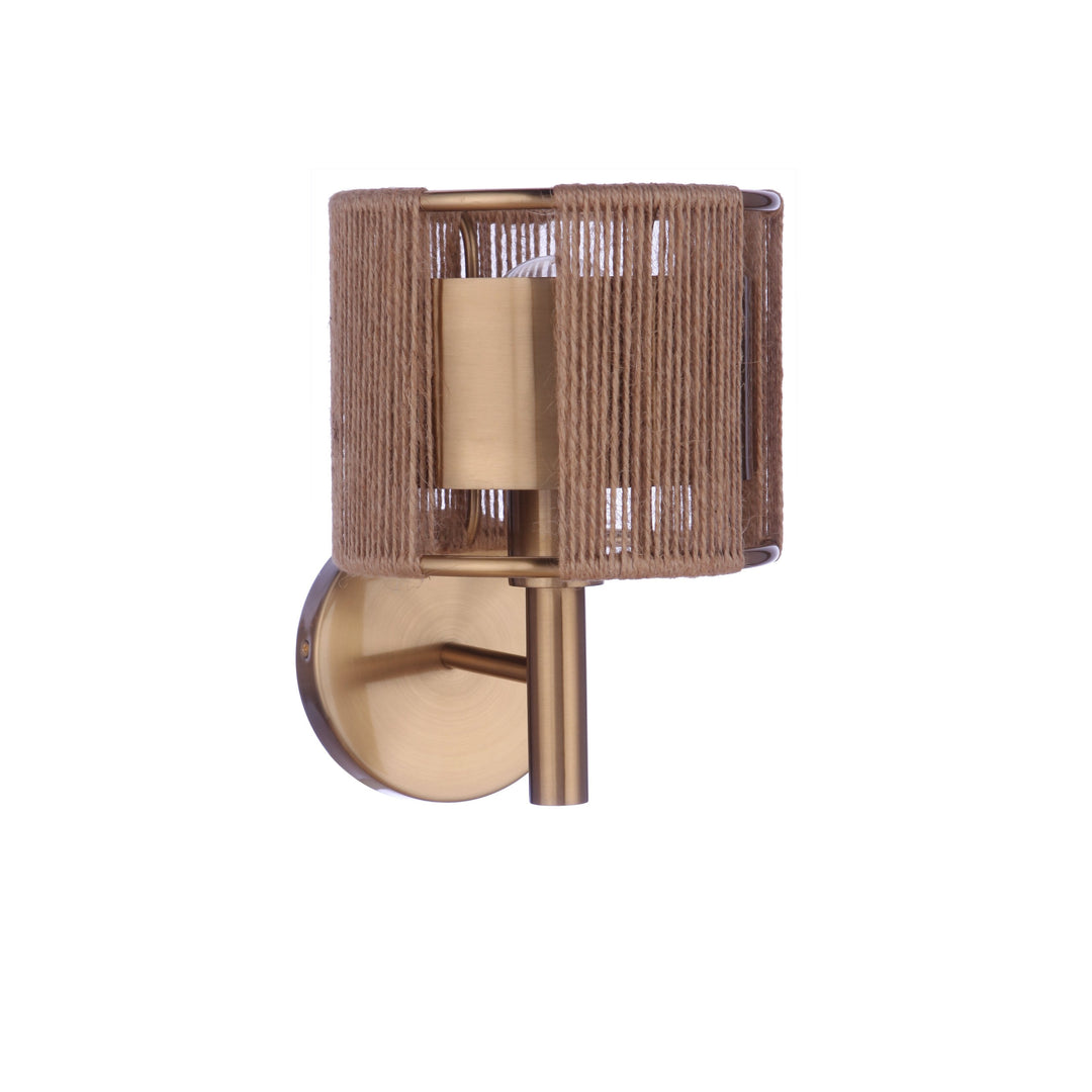 Kensey 1 Light Wall Sconce in Satin Brass CRAFTMADE