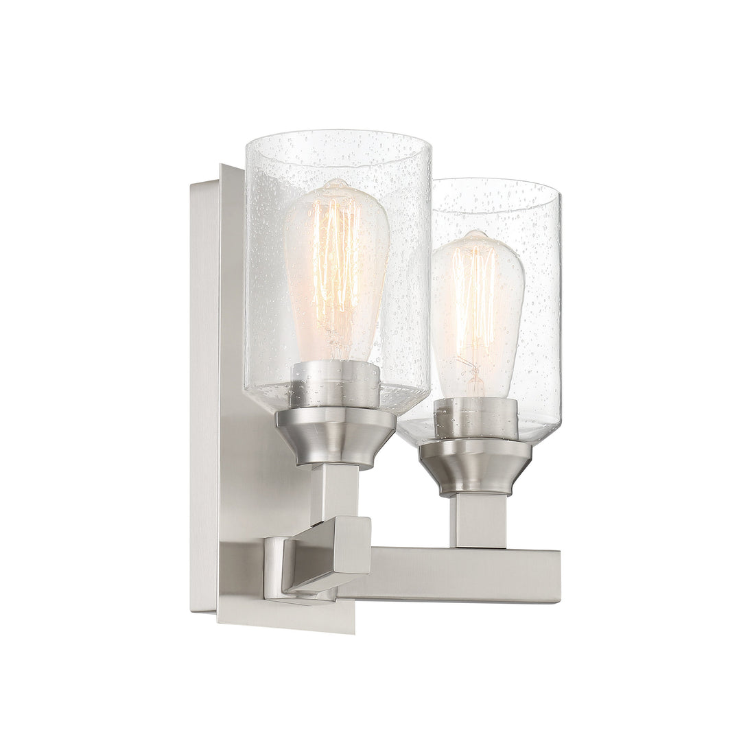 Chicago 2 Light Wall Sconce in Brushed Polished Nickel CRAFTMADE