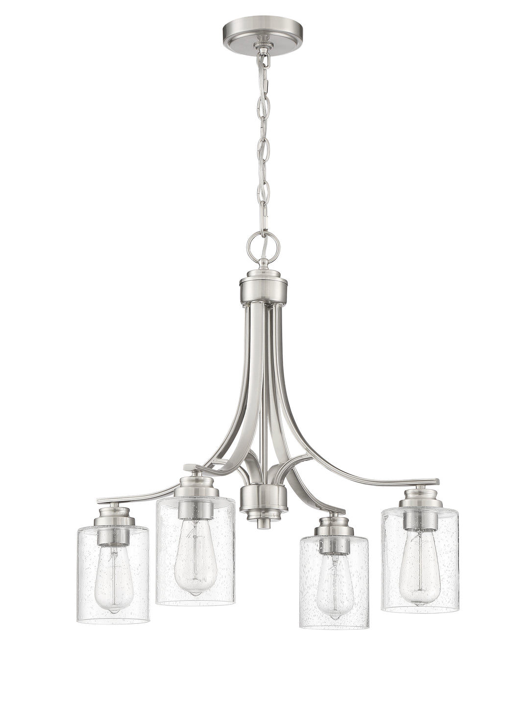 Bolden 4 Light Chandelier in Brushed Polished Nickel CRAFTMADE