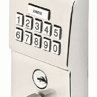 Emtek E2020 Electronic Keypad Leverset (Brushed Nickel Finish) EMTEK