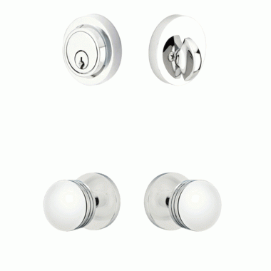 Emtek Single Door Entryway Bern Knob With Disc Rosette EMTEK