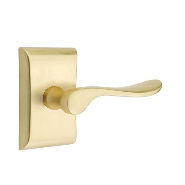 Emtek Solid Brass Luzern Lever With Neos Rosette (Several Finish Options) EMTEK