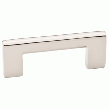 6 5/8 Inch Overall (6 Inch c-c) Brass Trail Pull (Polished Nickel) EMTEK