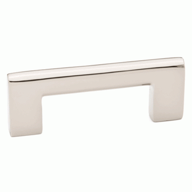 4 5/8 Inch Overall (4 Inch c-c) Brass Trail Pull (Polished Nickel Finish) EMTEK