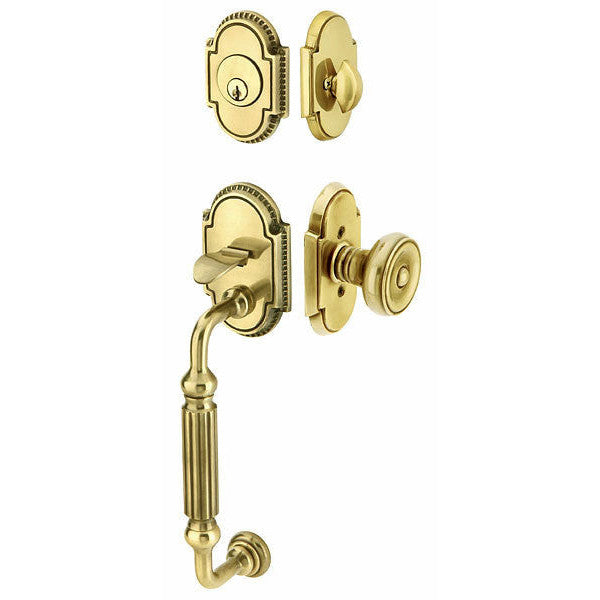 Solid Brass Knoxville Style Entryway Set (Polished Brass Finish) EMTEK