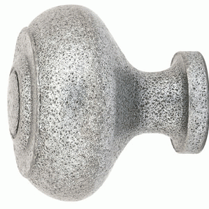 1 Inch Wrought Steel Brittany Knob (Satin Steel Finish) EMTEK