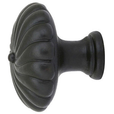 1 1/4 Inch Tuscany Bronze Twist Round Knob (Flat Black) EMTEK