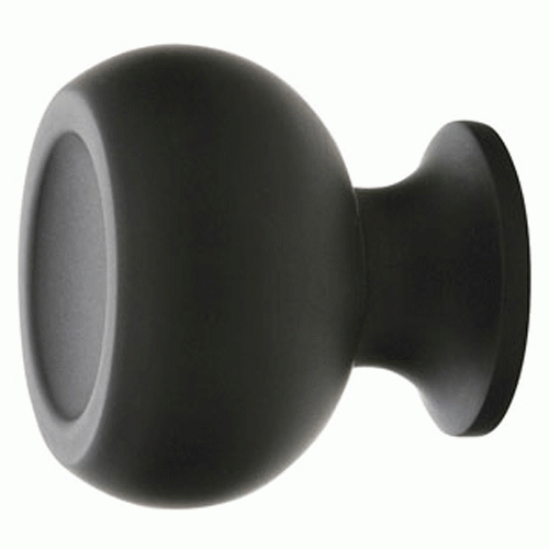 Emtek 1 1/4 Inch Solid Brass Atomic Knob (Flat Black Finish) EMTEK