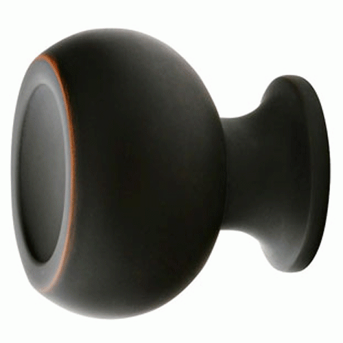 1 1/4 Inch Solid Brass Atomic Knob (Oil Rubbed Bronze Finish) EMTEK