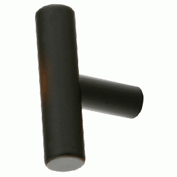 Emtek 2 Inch Solid Brass Bar Knob (Oil Rubbed Bronze Finish) EMTEK