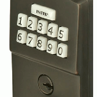 Emtek E2001 Electronic Keypad Lever Set (Medium Bronze Finish) EMTEK