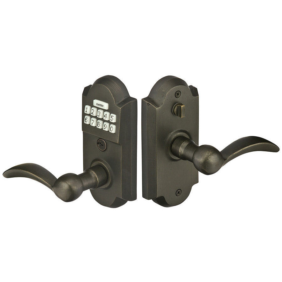 Emtek E2001 Electronic Keypad Lever Set (Medium Bronze Finish) EMTEK