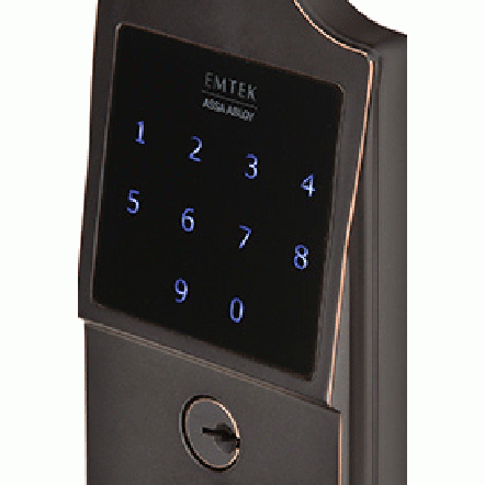 Emtek E4002 Electronic Keypad Lever Set (Venetian Bronze Finish) EMTEK